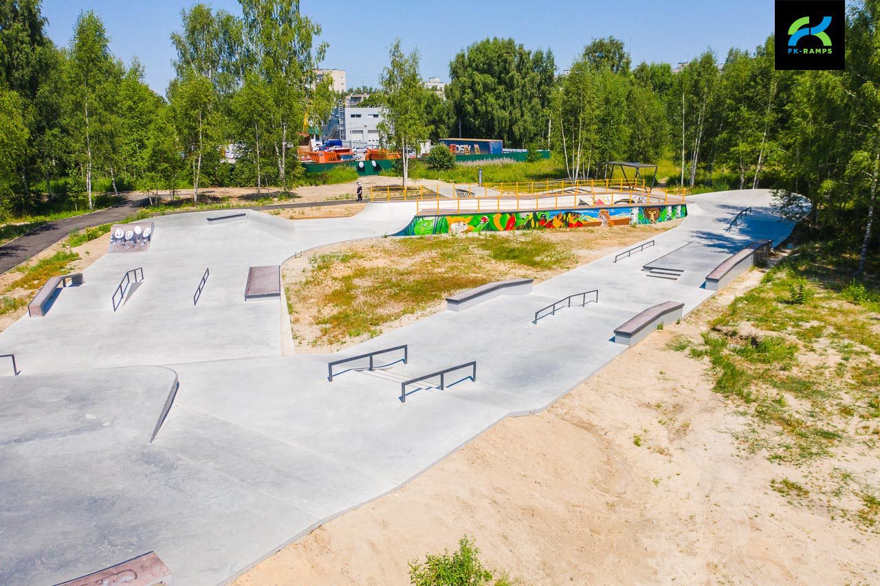 Бетонный скейт-парк в Егорьевске photo