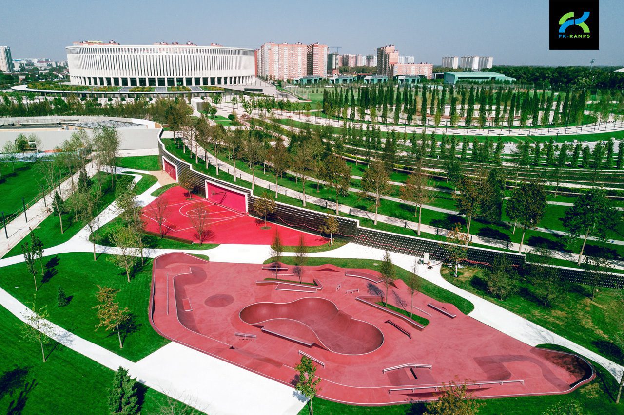 Бетонный скейт-парк в Краснодаре photo